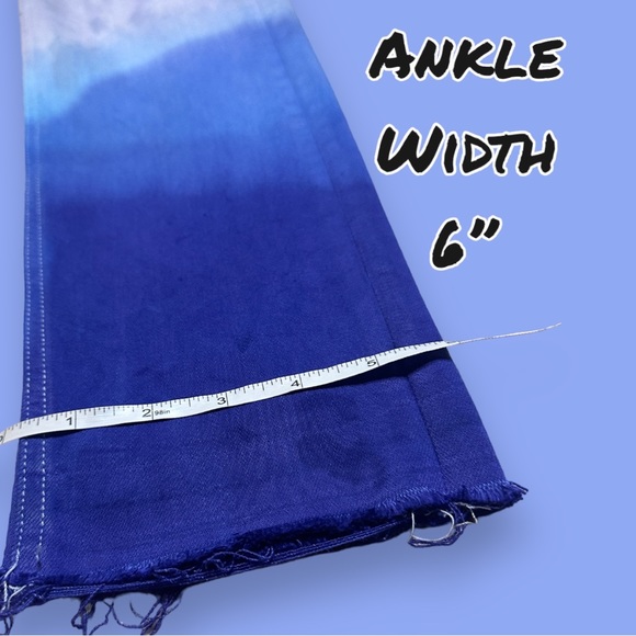 Originally NWT White Carpenter Jeans Dip Dyed in Graphite/Midnight Blue. Sz 28 - Picture 7 of 11